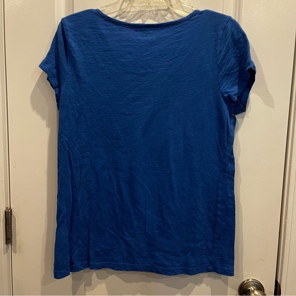 Vineyard Vines Women’s Slub Scoop Crew Neck Short Sleeve T-shirt Blue Size Small - Picture 7 of 8